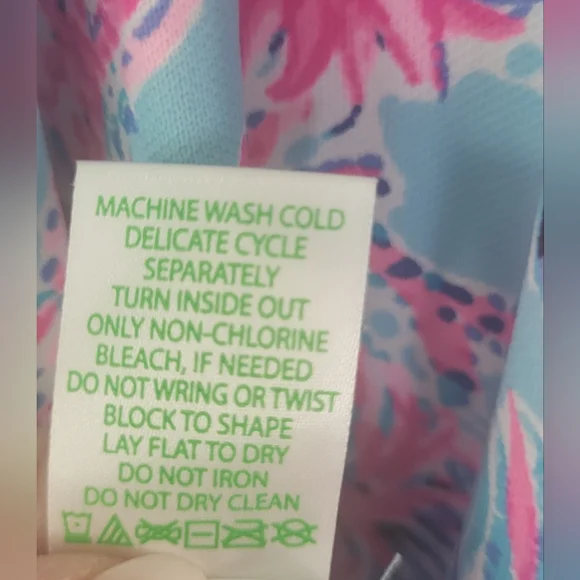 Lilly Pulitzer Luxletic Dress in Blue and Pink Floral - Picture 9 of 12